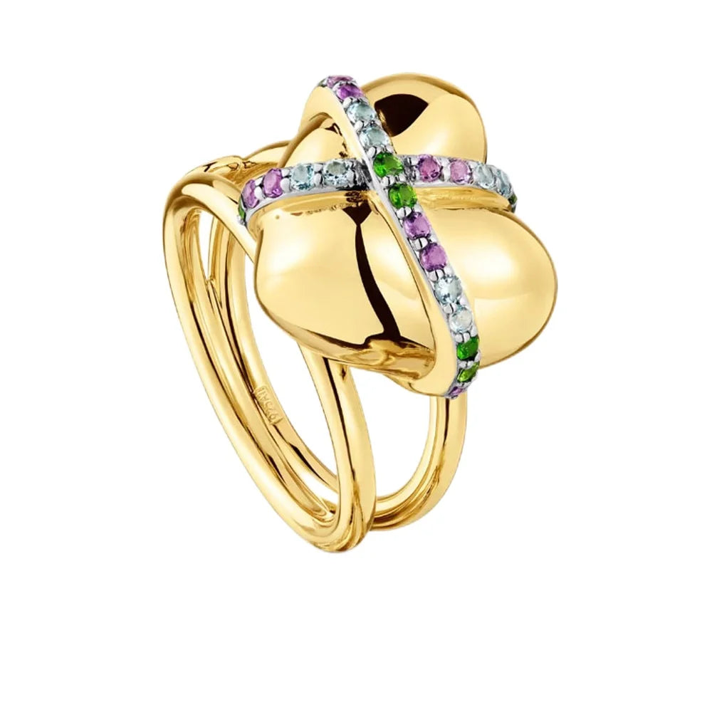 Glamorous Spain Bear Ring - Pure S925 Silver for a Dazzling Appearance